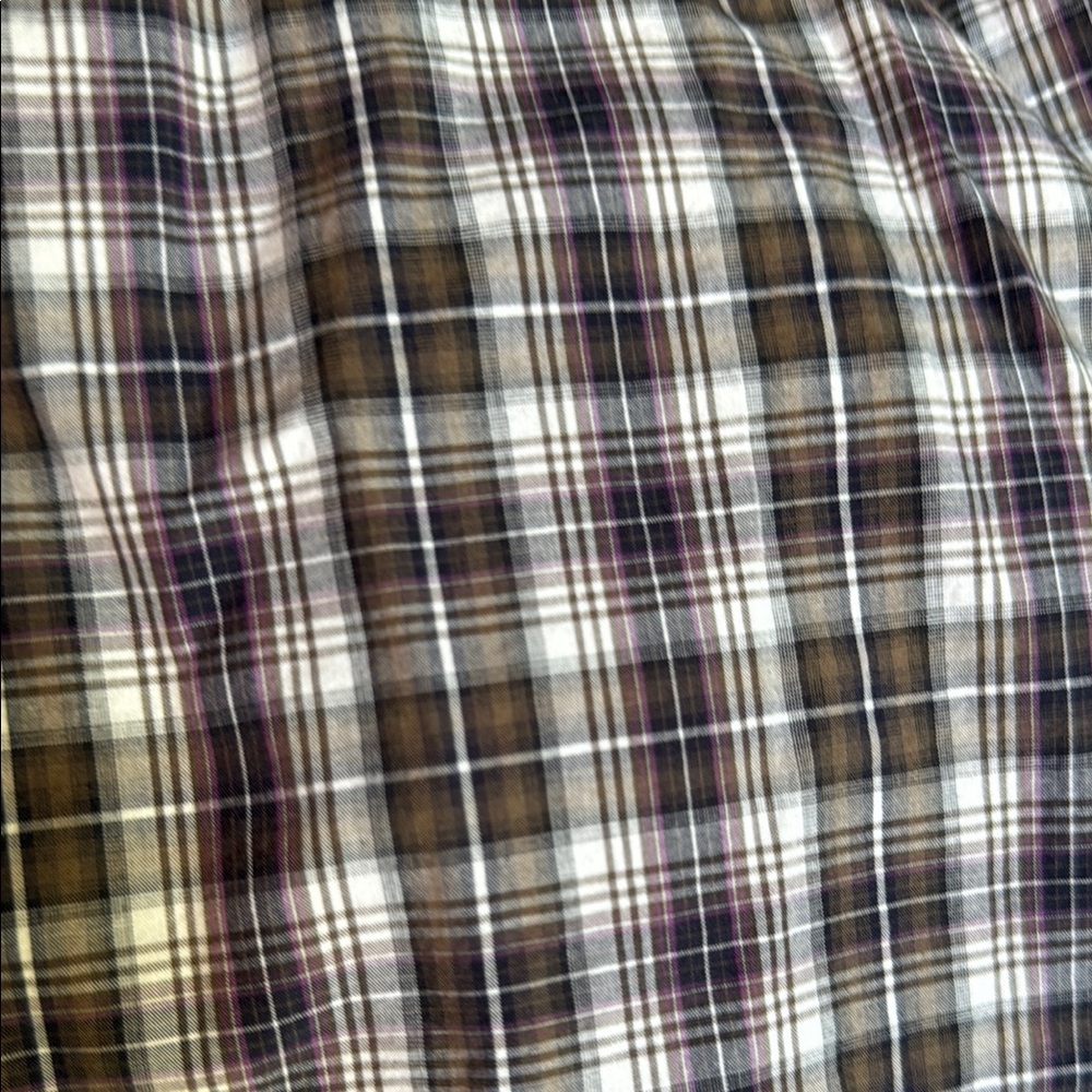 Express Black,purpleand White Casual Button Down Shirt - Picture 7 of 7